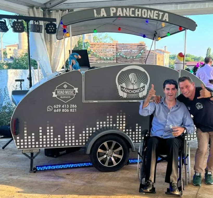 A corporate event with ambient lighting.